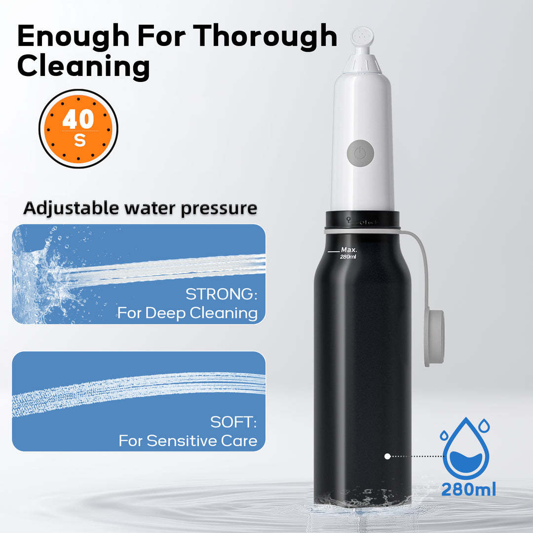 SAMODRA Portable Travel Bidet, Electric Bidet with 3 Spray Modes, IPX7 Waterproof & Rechargeable, Mini Bidet Toilet Water Sprayer for Personal Hygiene, Postnatal Care, Perineal & Hemorrhoid
