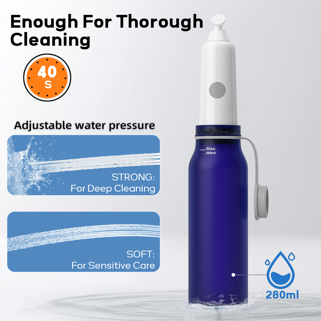 SAMODRA Portable Travel Bidet, Electric Bidet with 3 Spray Modes, IPX7 Waterproof & Rechargeable, Mini Bidet Toilet Water Sprayer for Personal Hygiene, Postnatal Care, Perineal & Hemorrhoid