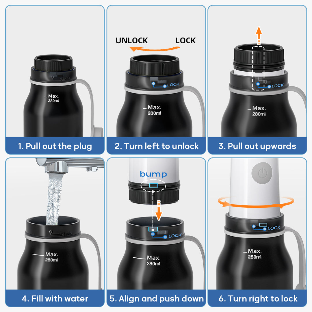 SAMODRA Portable Travel Bidet, Electric Bidet with 3 Spray Modes, IPX7 Waterproof & Rechargeable, Mini Bidet Toilet Water Sprayer for Personal Hygiene, Postnatal Care, Perineal & Hemorrhoid