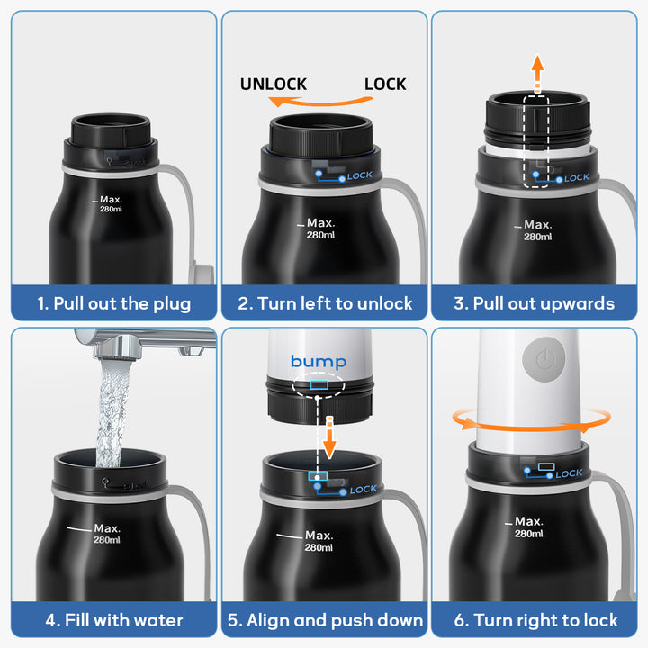 SAMODRA Portable Travel Bidet, Electric Bidet with 3 Spray Modes, IPX7 Waterproof & Rechargeable, Mini Bidet Toilet Water Sprayer for Personal Hygiene, Postnatal Care, Perineal & Hemorrhoid