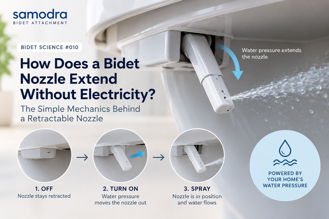 How Does a Bidet Nozzle Extend Without Electricity?