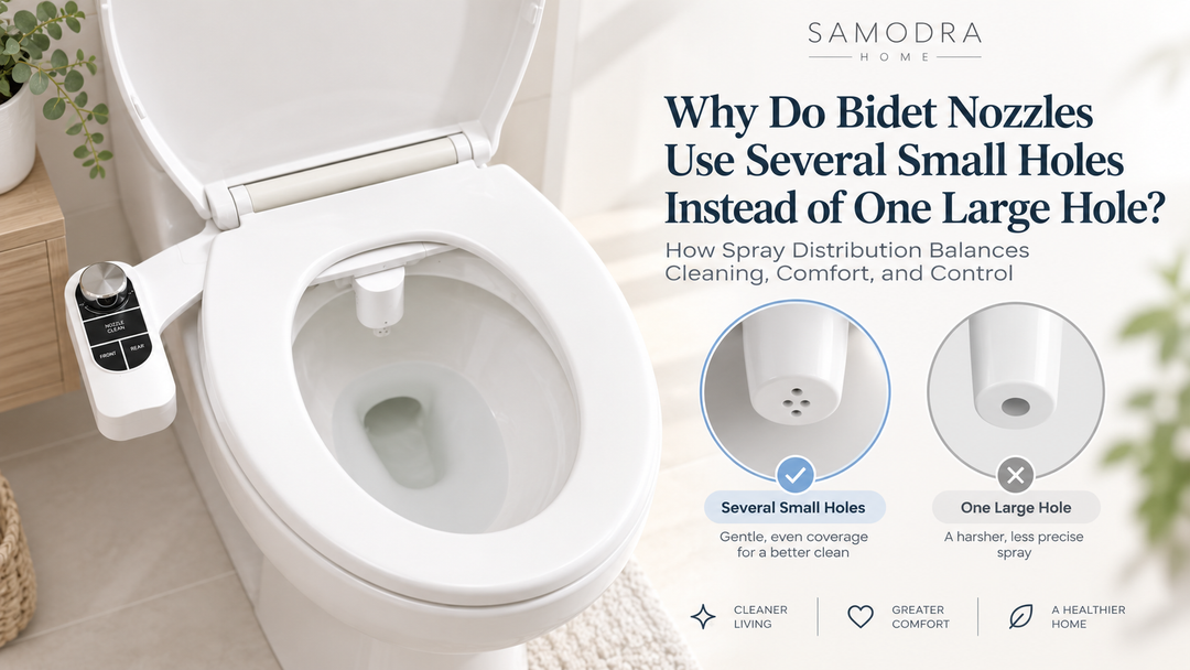 Why Do Bidet Nozzles Use Several Small Holes Instead of One Large Hole?