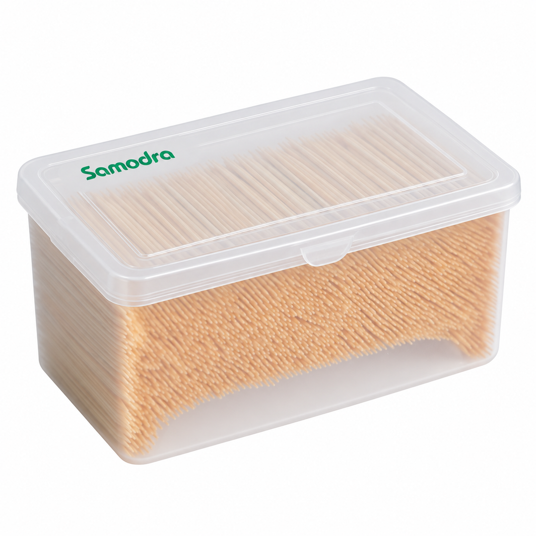 SAMODRA Toothpicks 3000 Count, Bamboo Tooth Picks Wooden