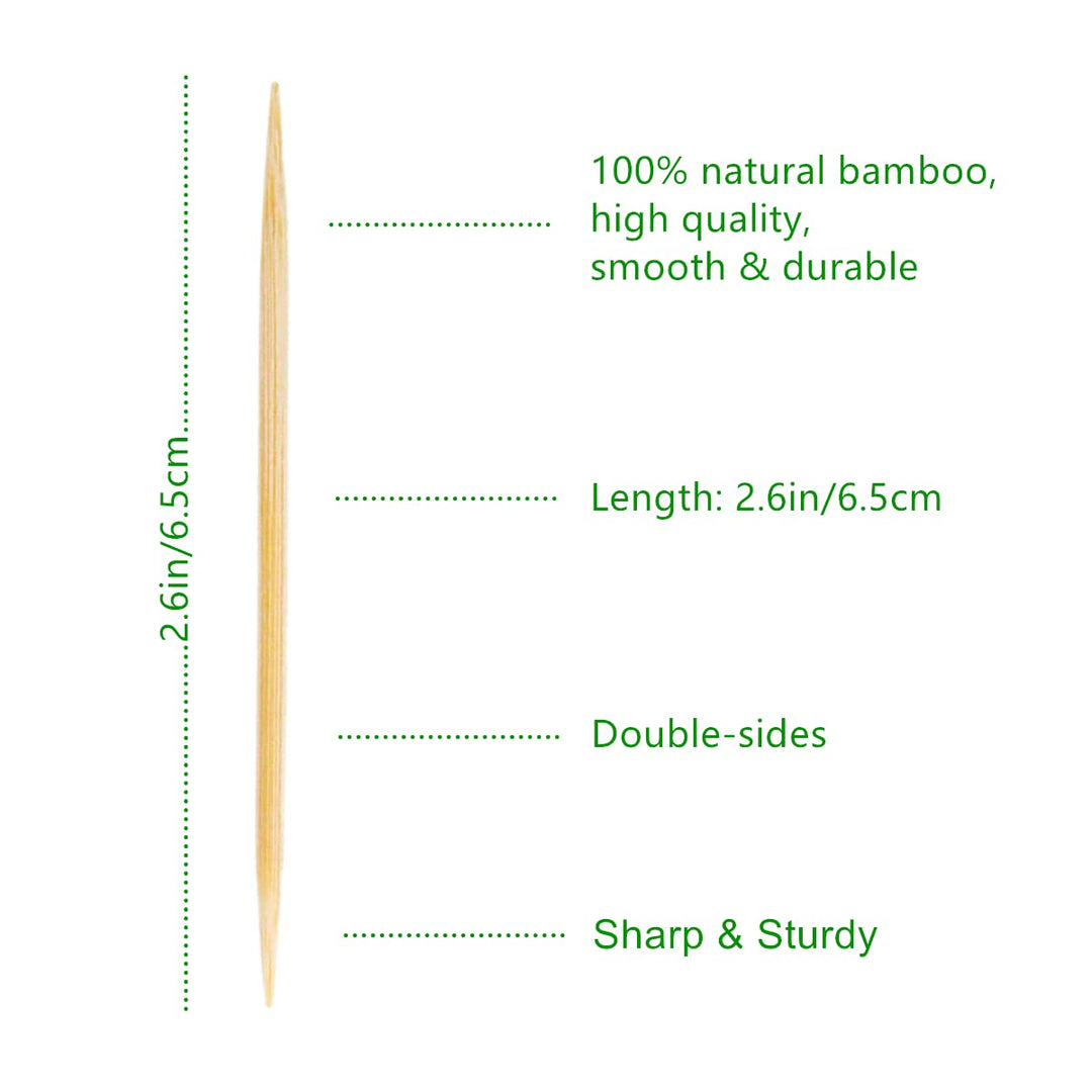 SAMODRA Toothpicks 3000 Count, Bamboo Tooth Picks Wooden