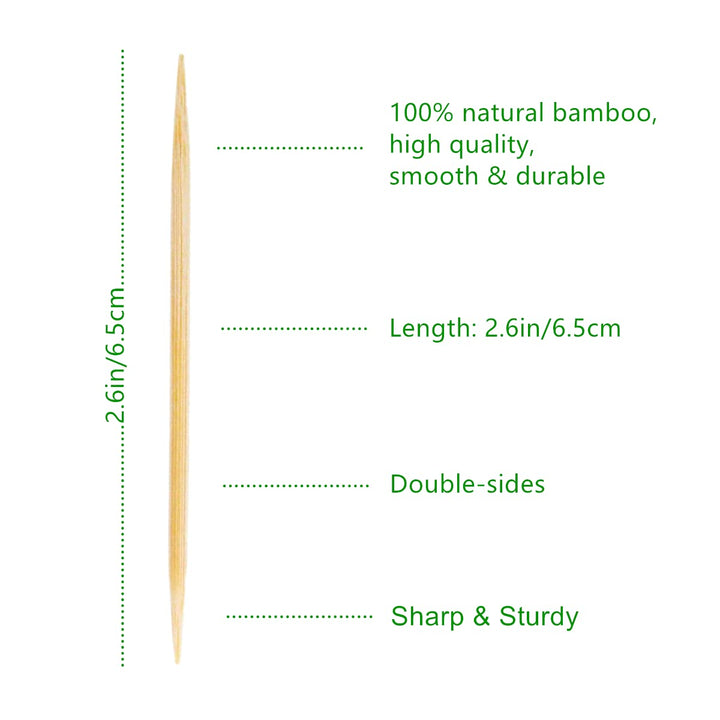 SAMODRA Toothpicks 3000 Count, Bamboo Tooth Picks Wooden