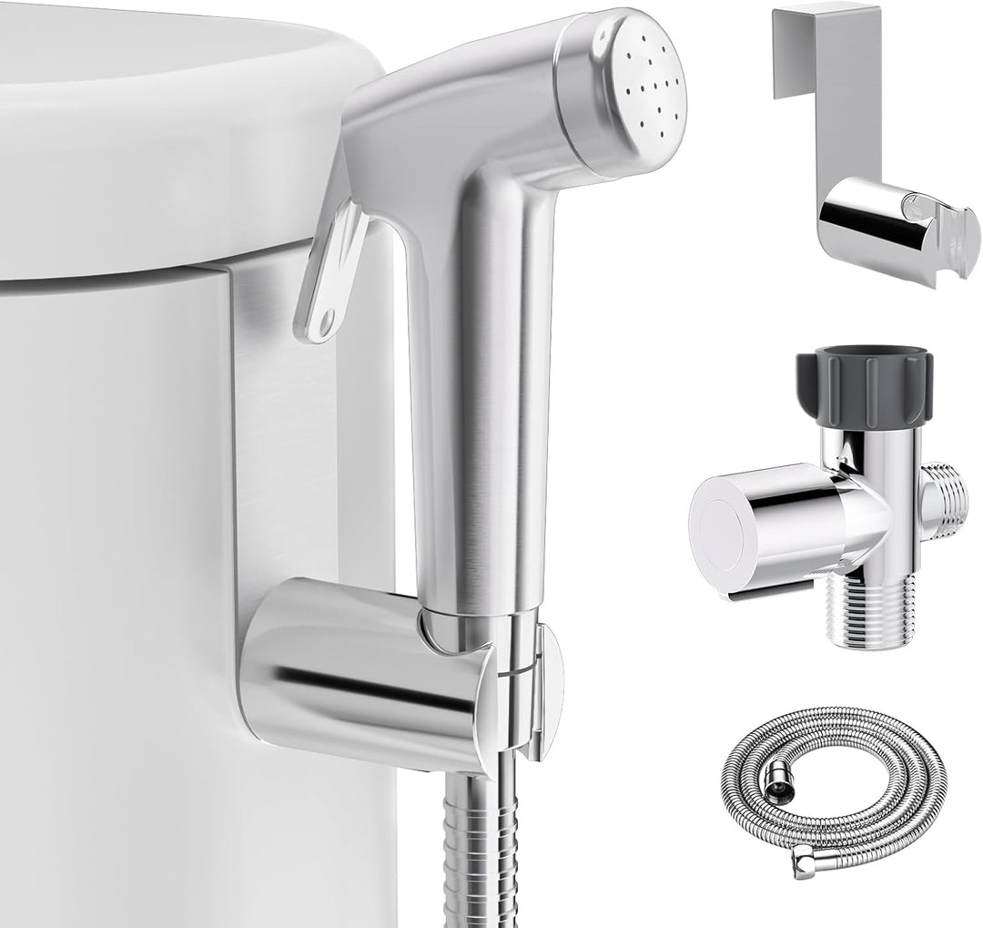 SAMODRA Handheld Bidet Sprayer for Toilet, Adjustable Water Pressure with Bidet Hose for Feminine Wash, Baby Wash & Muslim Shower