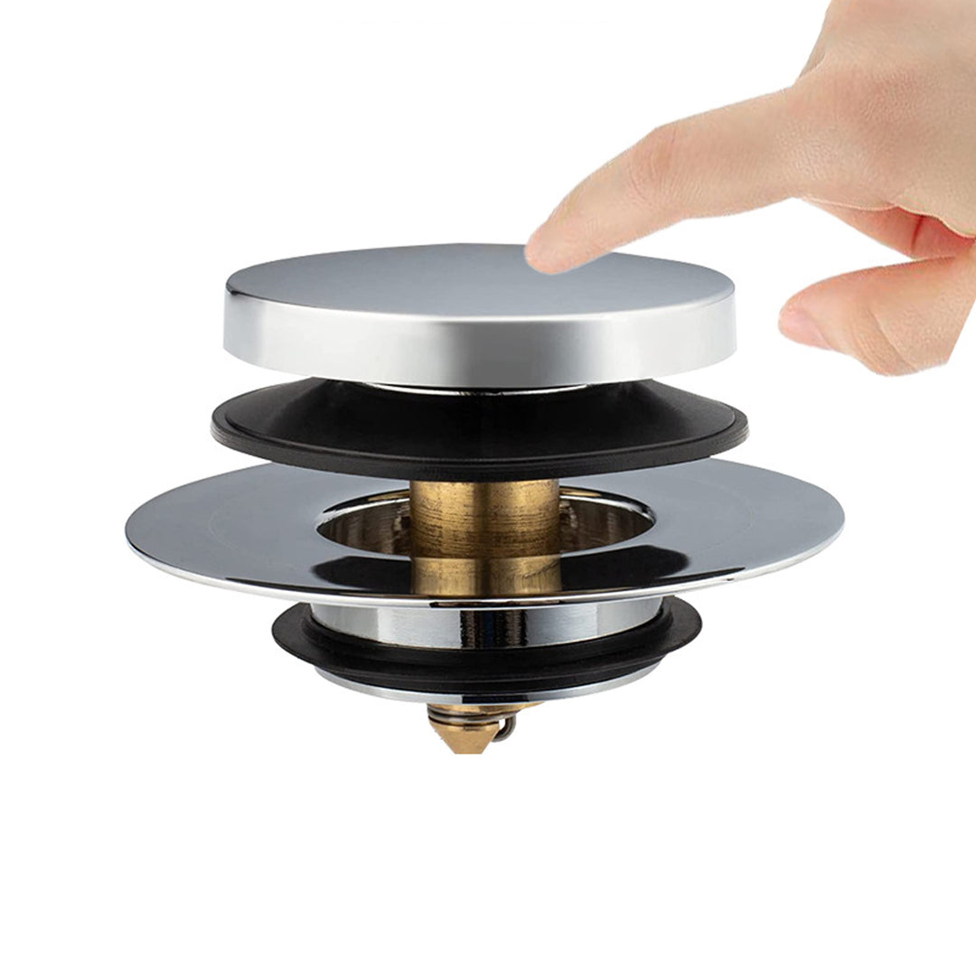 SAMODRA Universal Bathtub Drain Stopper, Pop Up Bath Tub Drain Stoppers, Replaces Lift and Turn, Tip-Toe and Trip Lever Drains for Tub