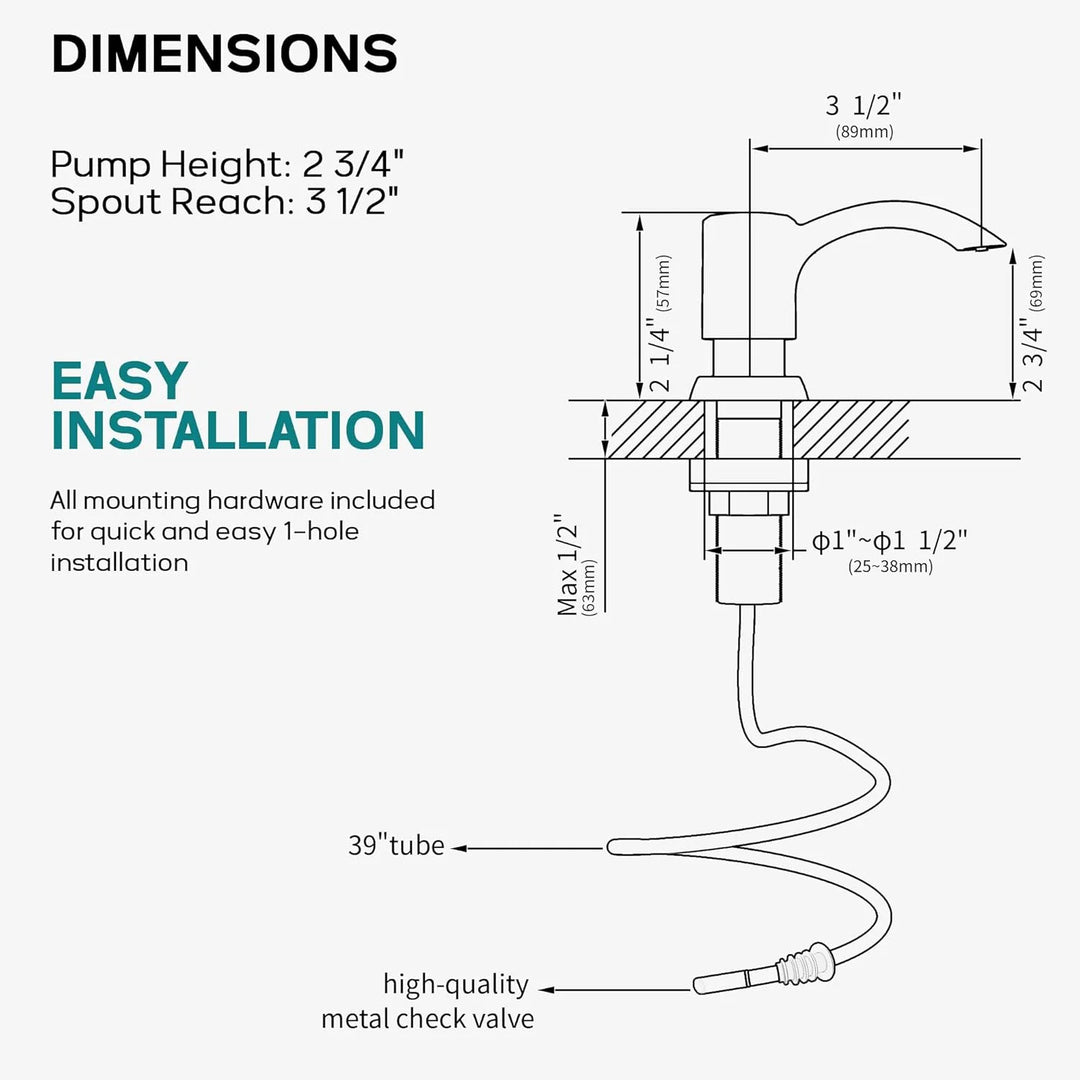 Samodra Kitchen Sink Soap Dispenser F080