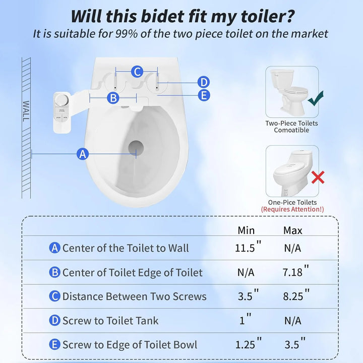 SAMODRA Non-Electric Bidet 8.0 Plus